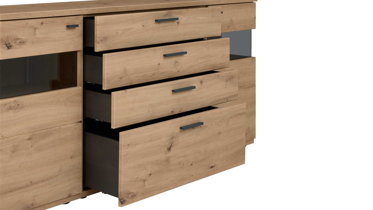 Interliving Sideboard Serie 2110 in Alteiche mit Schubladen und Türen