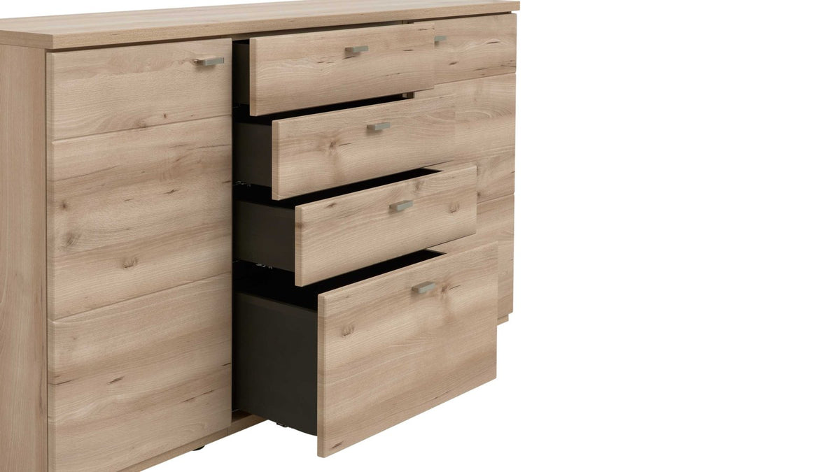 Interliving Sideboard Serie 2110 in Naturbuche mit Türen und Schubladen