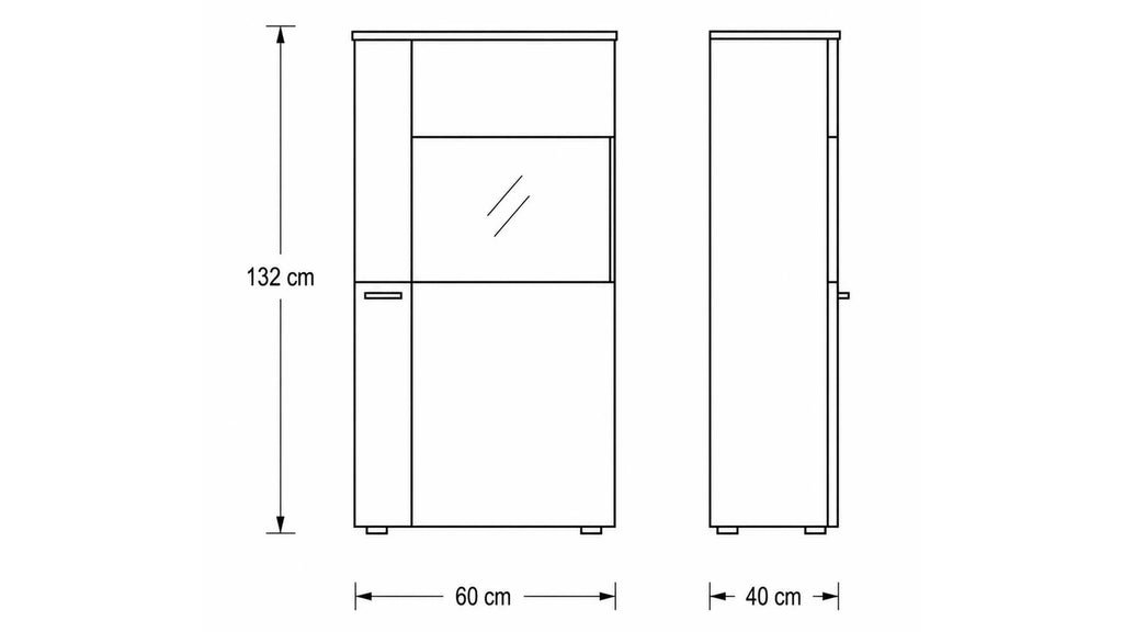 Interliving Wohnwand Serie 2110 mit TV-Lowboard und Hängeschränken