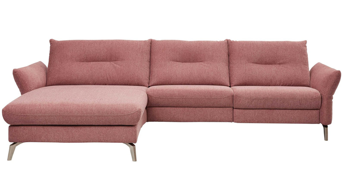 Interliving Serie 4400 – Ecksofa Stoff Rosa
