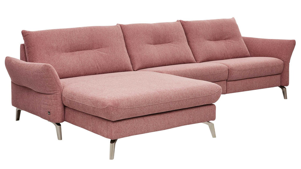 Interliving Serie 4400 – Ecksofa Stoff Rosa