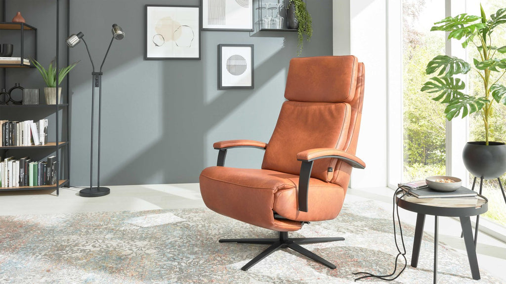Relaxsessel Leder Kurkuma