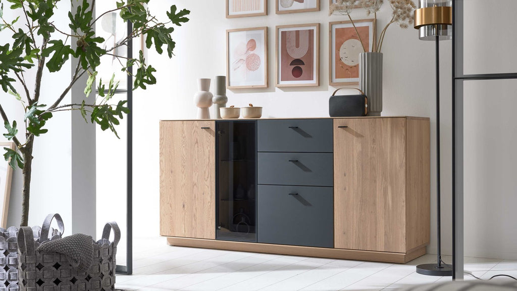 Interliving Sideboard Wildeiche mit Klappe