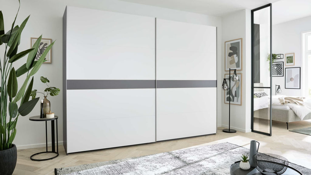Interliving Schwebetürenschrank Serie 1207 in Mattweiß