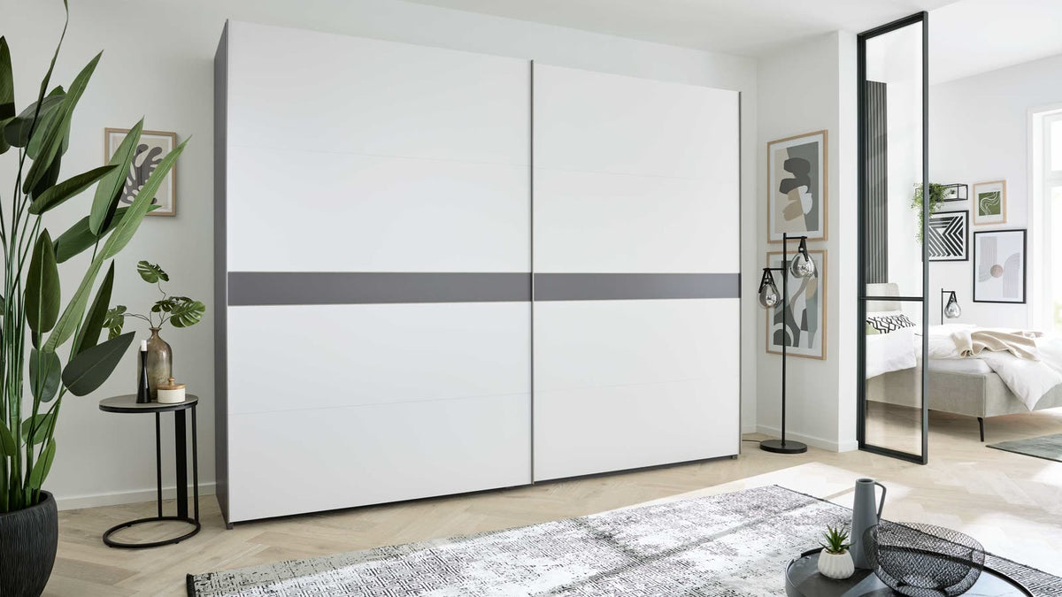 Interliving Schwebetürenschrank Serie 1207 in Mattweiß