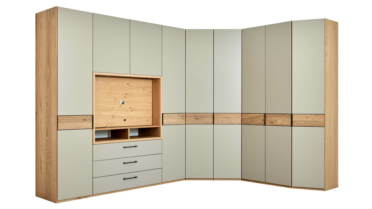 Eckkleiderschrank Serie 1207 TV-Fach