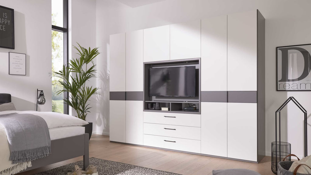 Interliving Kleiderschrank Serie 1207 mit TV-Nische