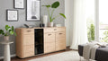 Interliving Sideboard Wildeiche mit Steinfurnier