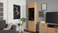 Interliving Vitrine Wildeiche mit Glaseinsatz