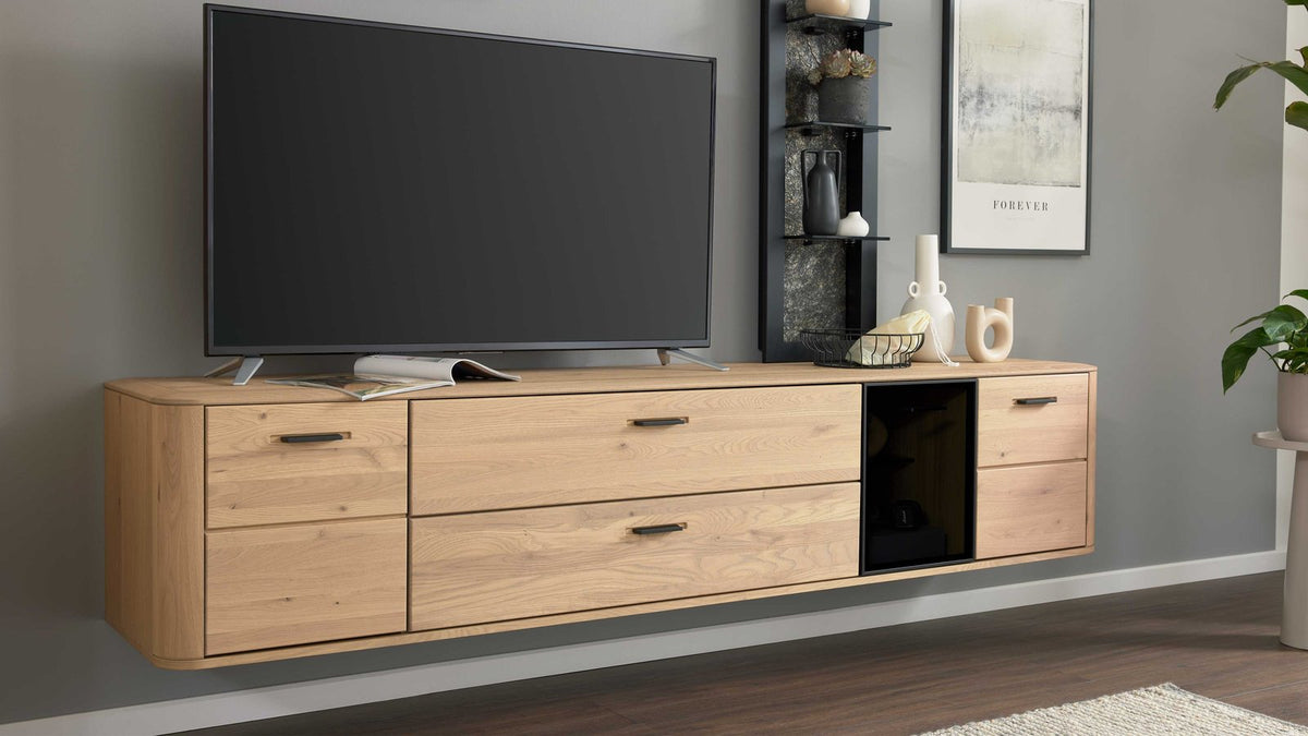Interliving hängendes TV-Board Wildeiche