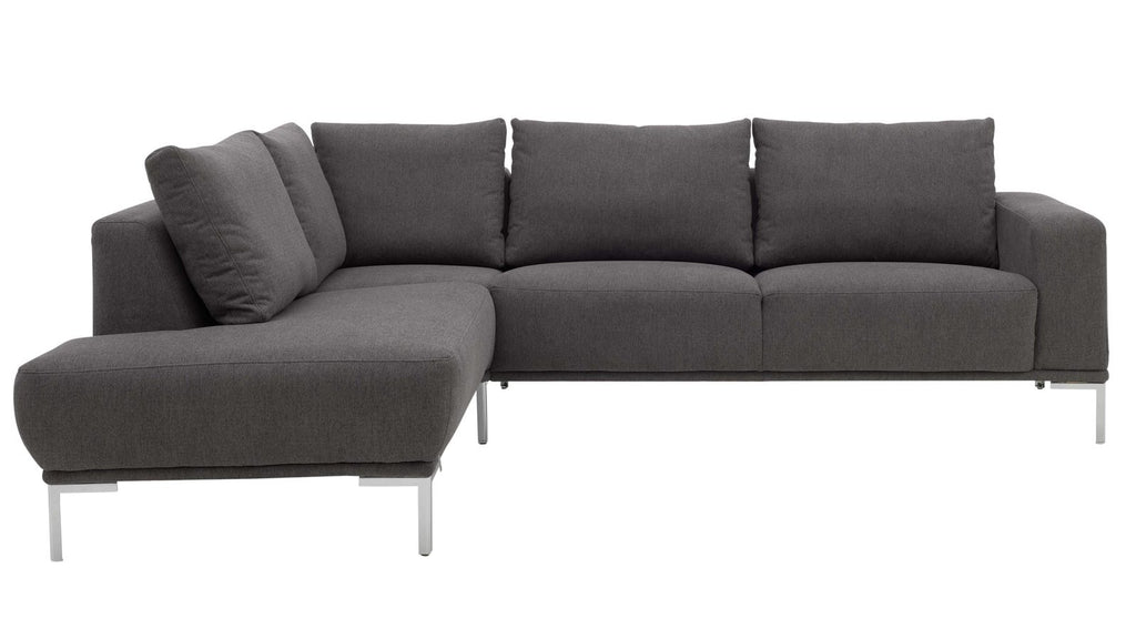 Interliving Serie 4255 – Ecksofa Stoff Dunkelgrau