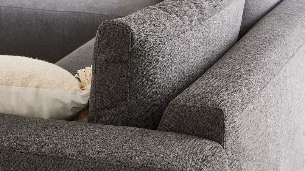 Interliving Serie 4255 – Ecksofa Stoff Dunkelgrau