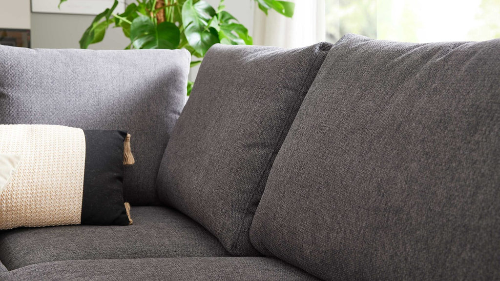 Interliving Serie 4255 – Ecksofa Stoff Dunkelgrau