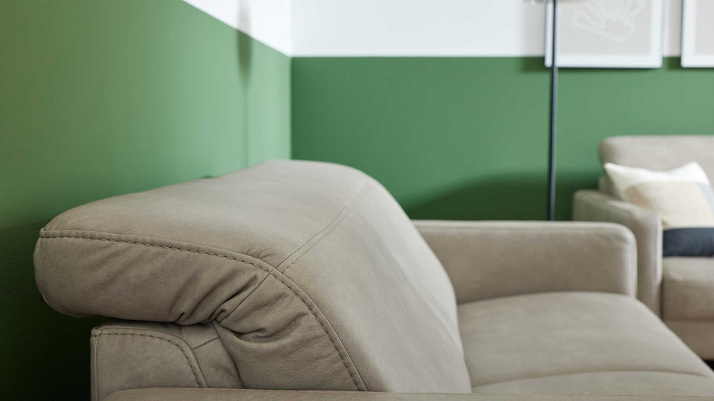 Interliving Serie 4065 – Einzelsofa 2,5-Sitzer Leder Hellgrau
