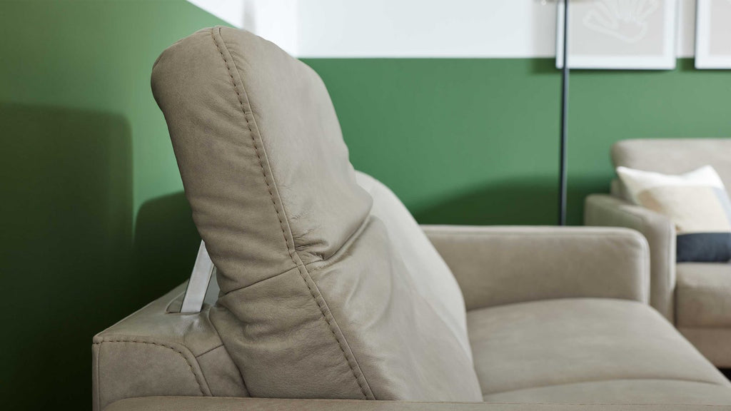Interliving Serie 4065 – Einzelsofa 2,5-Sitzer Leder Hellgrau