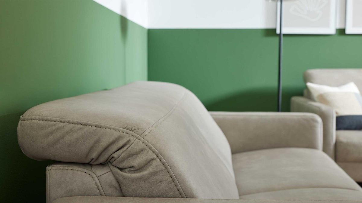 Interliving Serie 4065 – Einzelsofa 2-Sitzer Leder Hellgrau