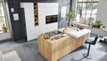 Interliving Küche Serie 3084 – Holzdekor und Weiß