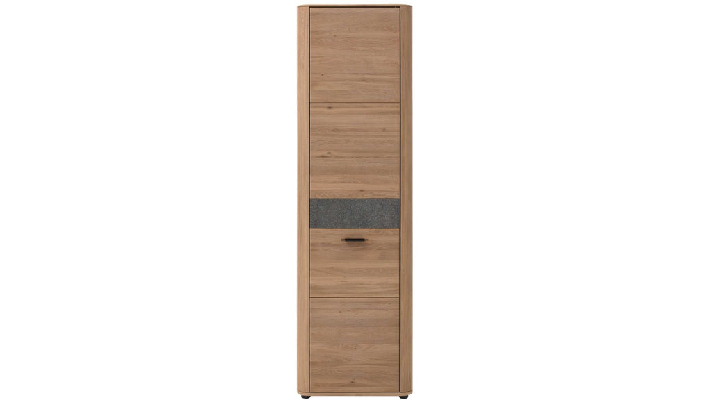 Garderobenmöbel-Set in Wildeiche mit praktischer Sitzbank, Kleiderschrank und Wandgarderobe