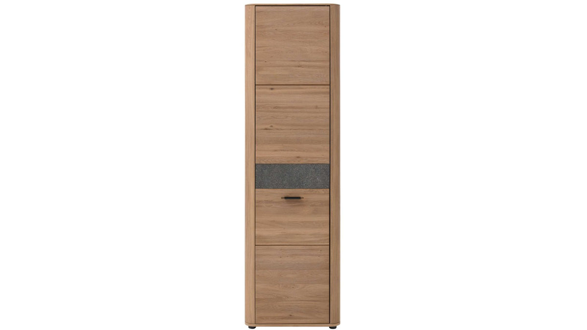 Garderobenmöbel-Set in Wildeiche mit praktischer Sitzbank, Kleiderschrank und Wandgarderobe