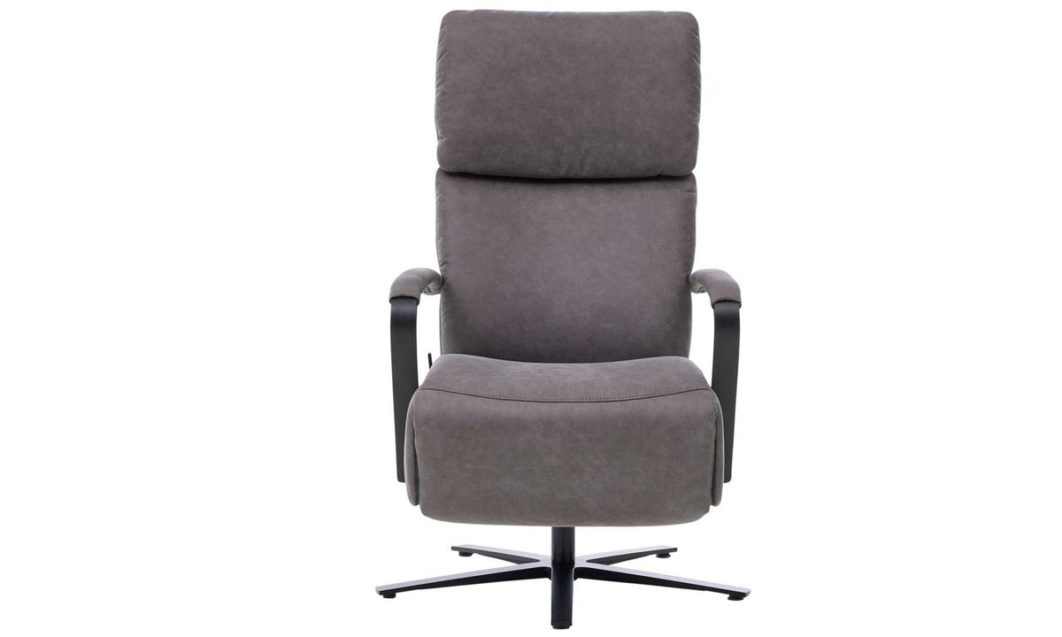 Relaxsessel Stoff Dunkelgrau