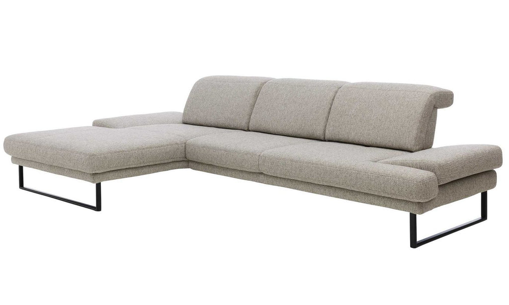 Interliving Serie 4460 – Ecksofa Stoff Silber
