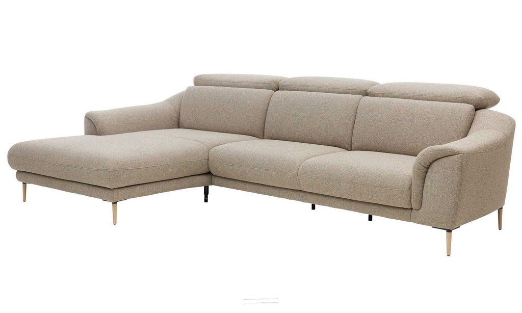 Interliving Serie 4461 – Ecksofa Stoff Sand meliert