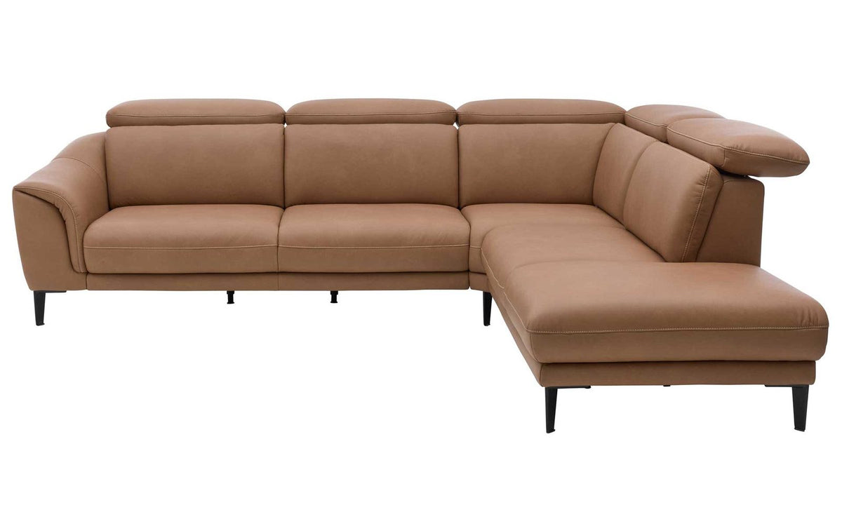 Interliving Serie 4461 – Ecksofa Leder Haselnussbraun