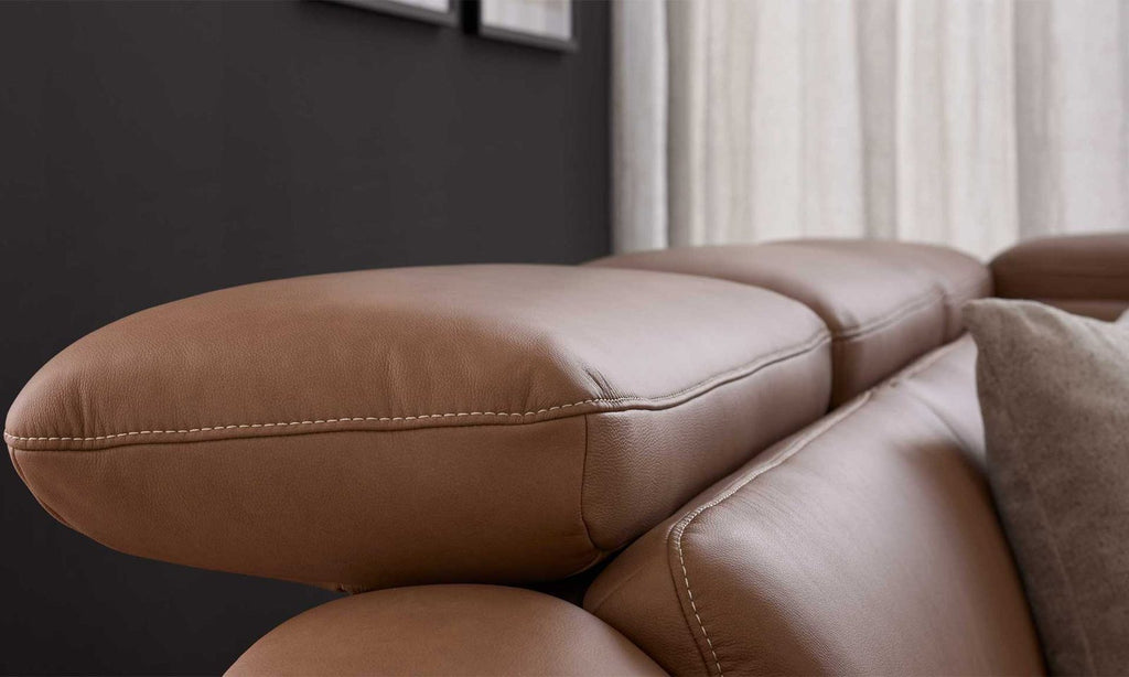 Interliving Serie 4461 – Ecksofa Leder Haselnussbraun
