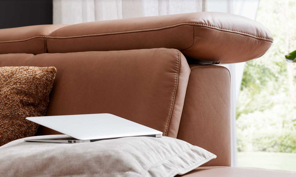 Interliving Serie 4461 – Ecksofa Leder Haselnussbraun
