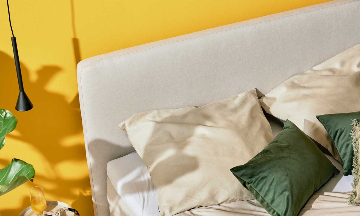Boxspringbett Serie 1420 Beige Ansicht