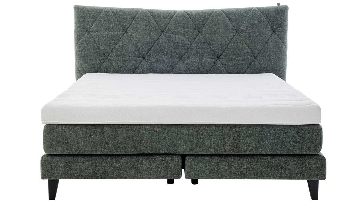 Boxspringbett Serie 1420 Moosgrün Detail