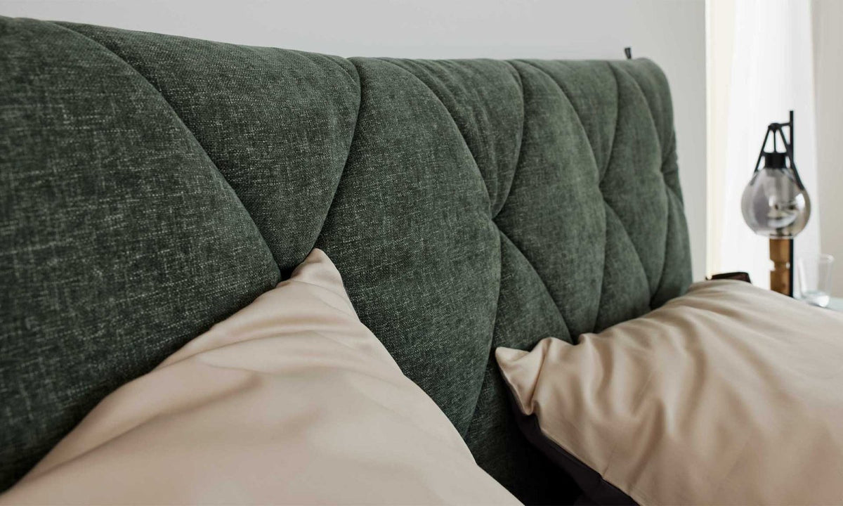 Boxspringbett Serie 1420 Moosgrün Ansicht