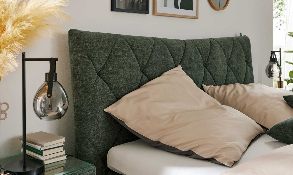 Boxspringbett Serie 1420 Moosgrün Ansicht