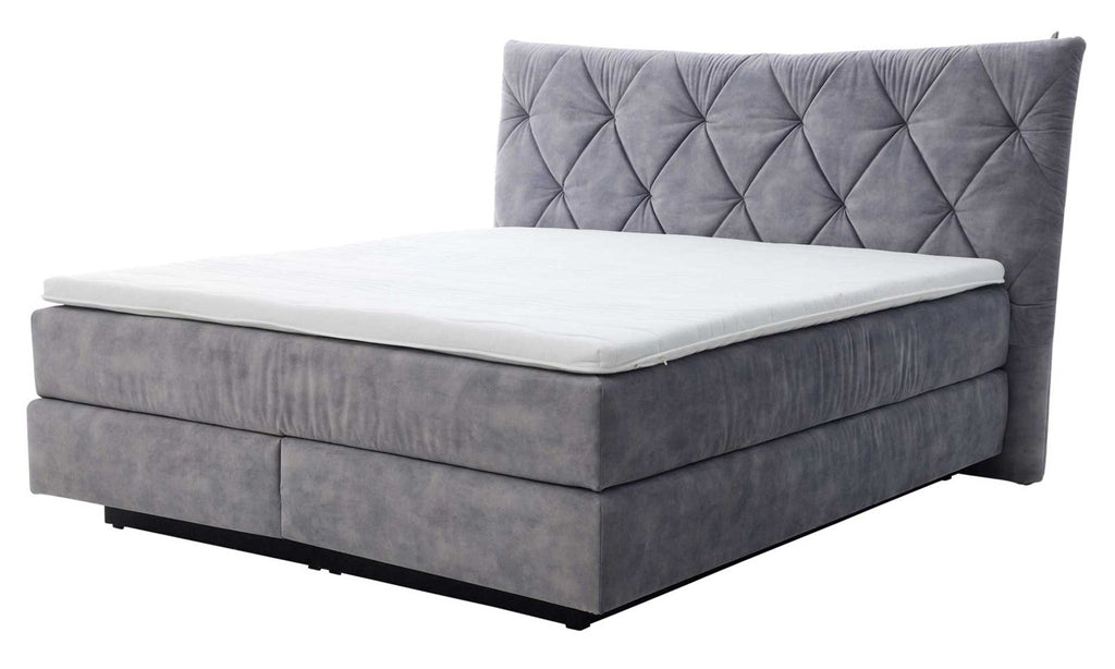 Boxspringbett Serie 1420 Silbergrau Ansicht