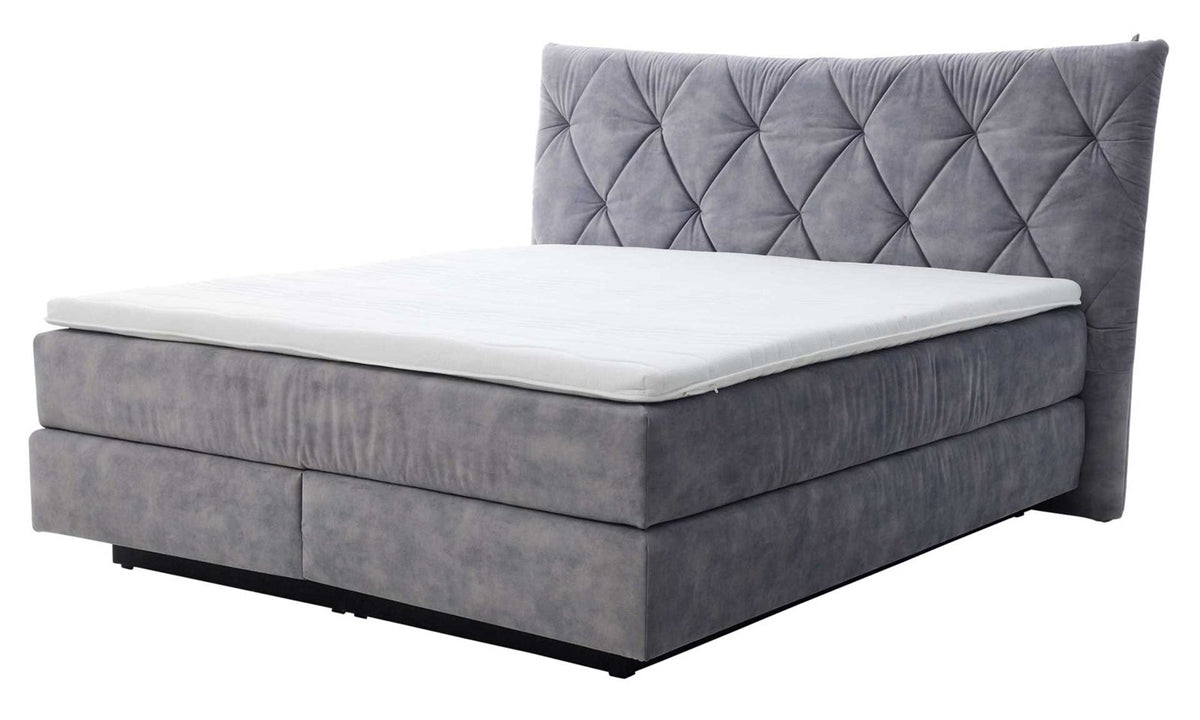 Boxspringbett Serie 1420 Silbergrau Ansicht