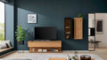 Interliving TV-Board mit zwei Hängevitrinen