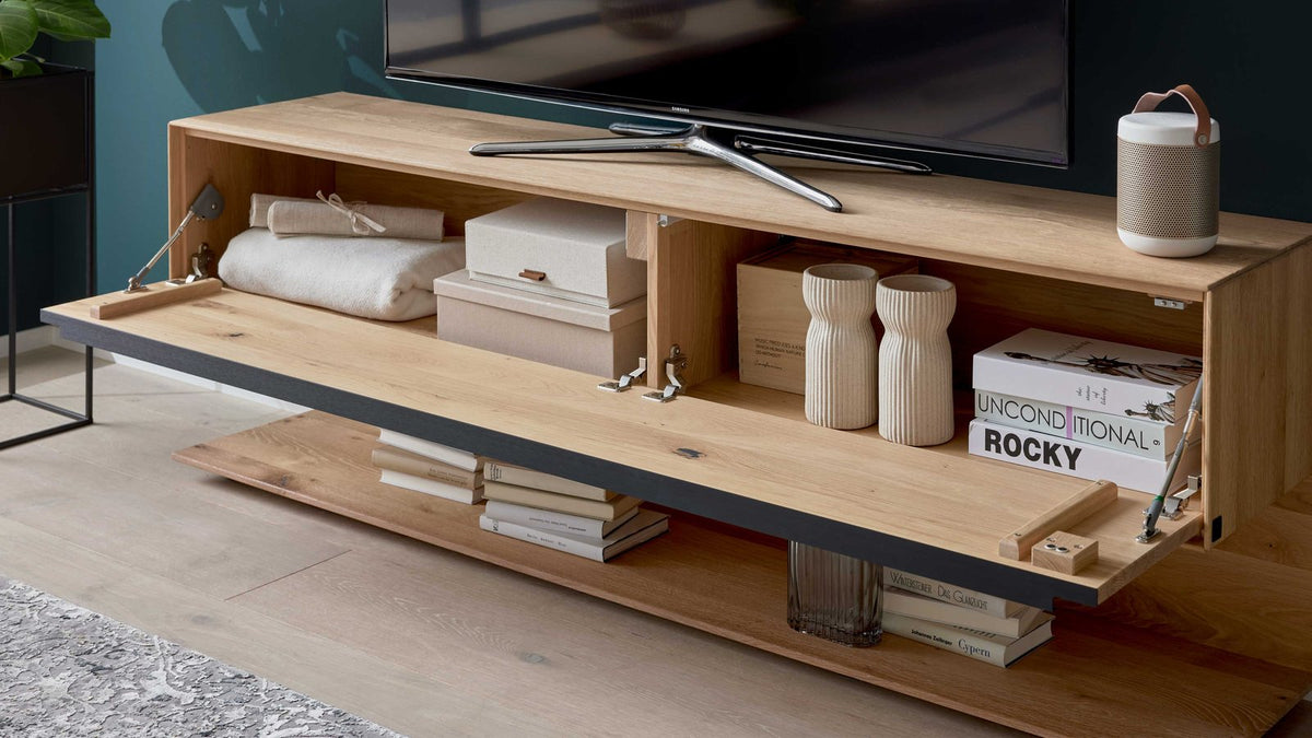 Interliving TV-Board Serie 2033 in Asteiche massiv