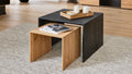 Interliving Couchtisch-Set Schwarz und Asteiche