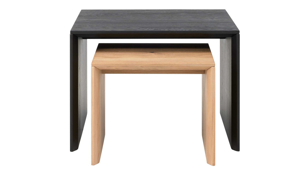 Interliving Couchtisch-Set Serie 2033 in Schwarz und Asteiche