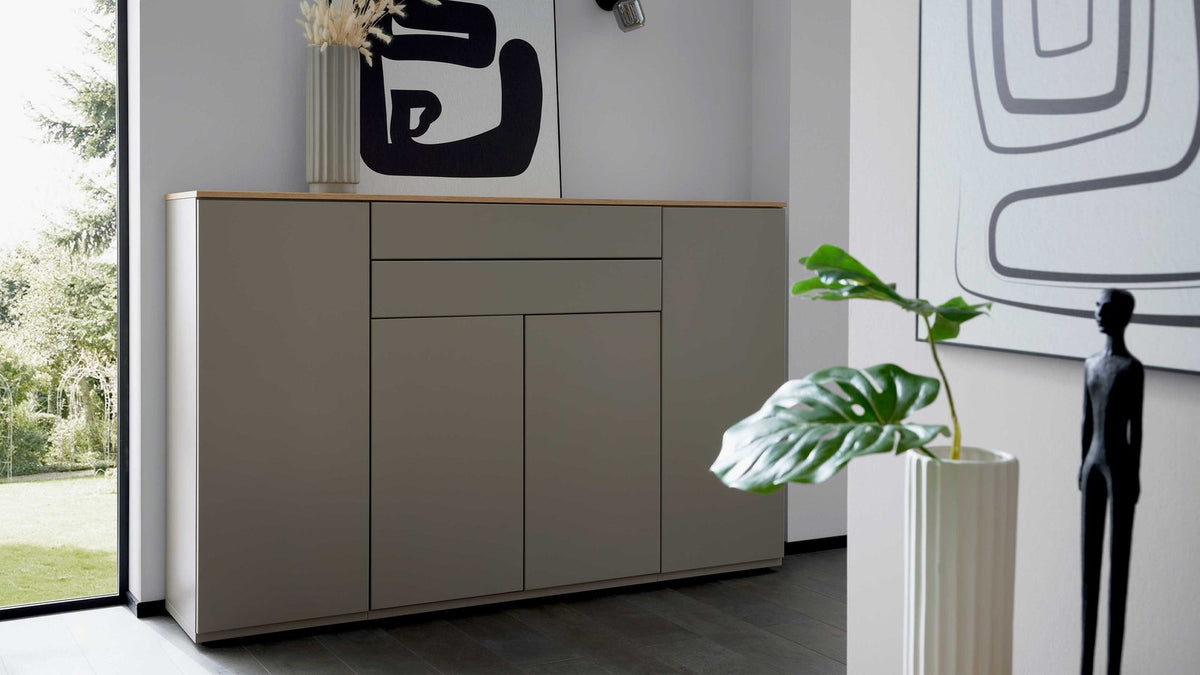 Interliving Sideboard Mattgrau