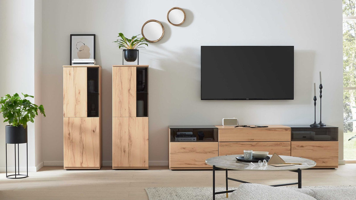Interliving Wohnwand Balkenbuche