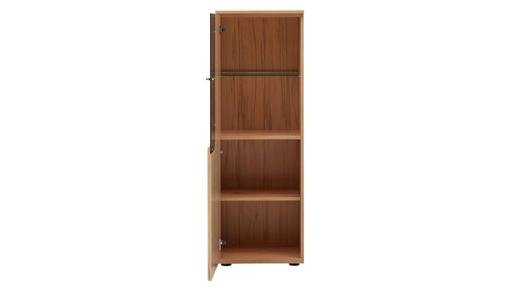 Interliving Wohnwand Serie 2031 in Balkenbuche Dekor mit Vitrinen