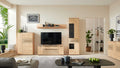 Interliving Wohnwand Risseiche mit Vitrine