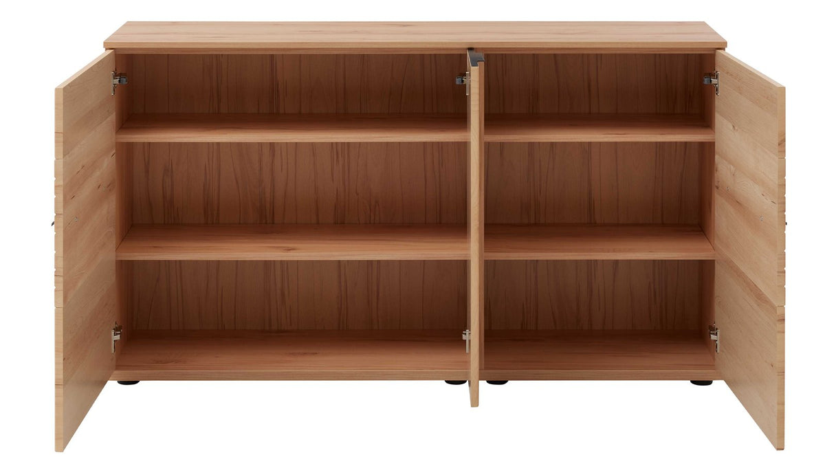 Interliving Sideboard Serie 2032 in Risseiche mit strukturierten Fronten