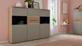 Interliving Highboard mit strukturierter Front