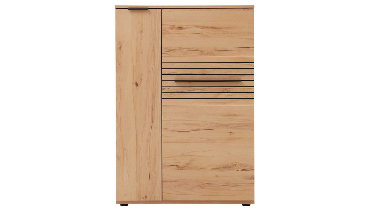 Interliving Wohnwand Serie 2032 in Risseiche mit Hängeschrank und Kommode