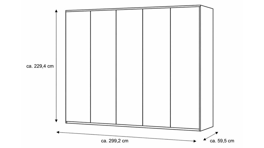 Kleiderschrank Serie 1210 Griff