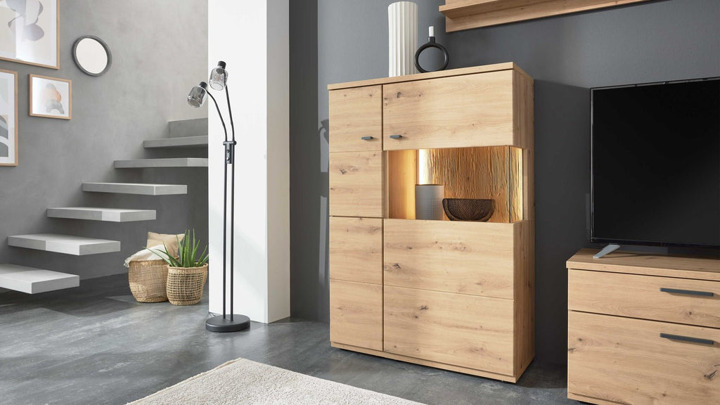 Interliving Highboard Alteiche