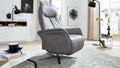 Relaxsessel Leder Grau