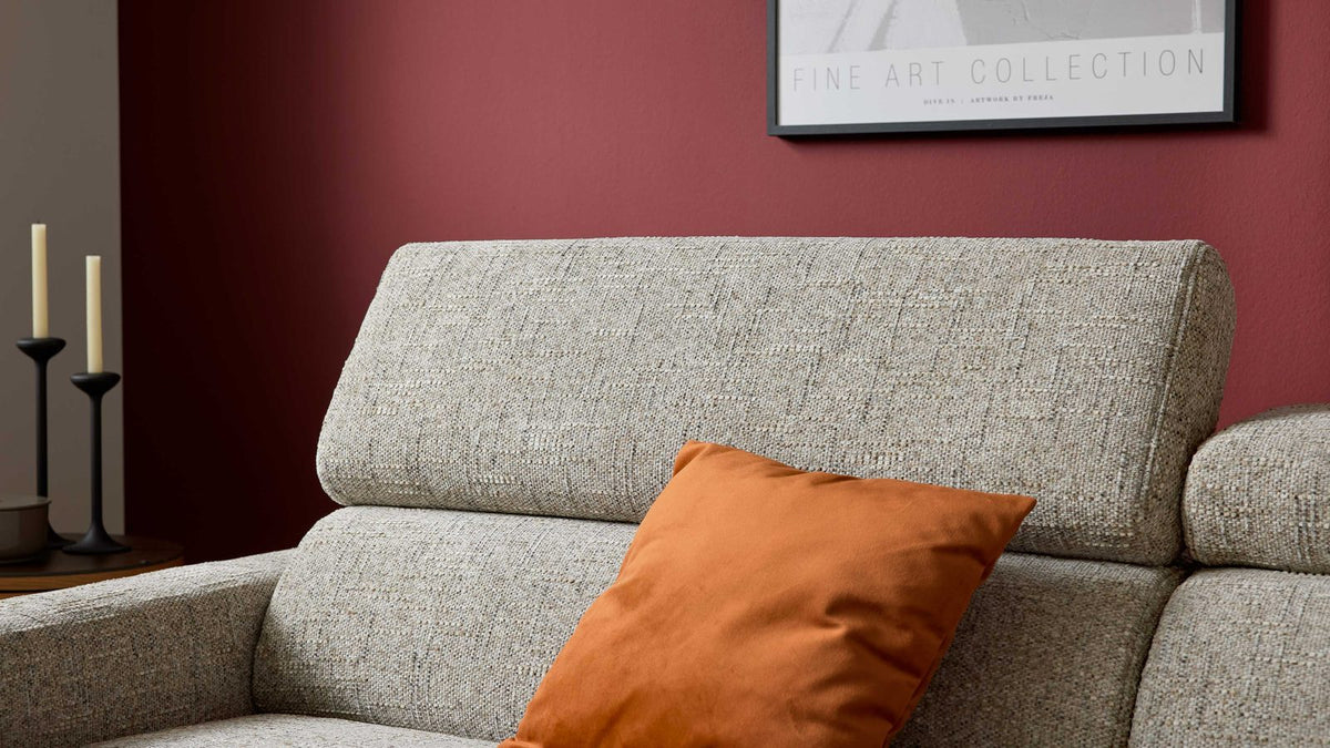 Interliving Serie 4420 – Ecksofa Stoff Beige